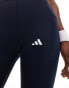 adidas Performance Techfit stash pocket full-length leggings in blue