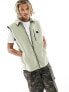 Rains Yermo heavyweight fleece vest with ripstop panels in sage green земля, XL - фото #1