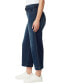 Фото #3 товара Women's Cropped Wide-Leg Belted Jeans