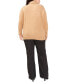 ფოტო #4 პროდუქტის Trendy Plus Size Scarf and Crewneck Sweater Set