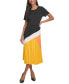 Women's Pleated-Skirt Midi Dress