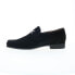 Фото #3 товара Dino Monti Sergio 41520-53 Mens Black Wide Loafers & Slip Ons Casual Shoes