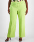 Фото #1 товара Plus Size Mid-Rise Crease-Front Flare-Leg Pants, Created for Macy's