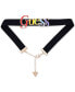 ფოტო #1 პროდუქტის Gold-Tone Rainbow Logo Choker Necklace, 14" + 2" extender