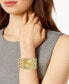 ფოტო #4 პროდუქტის Gold-Tone Stainless Steel Chain Bracelet Watch 39x47mm