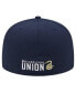 Фото #4 товара Men's White, Navy Philadelphia Union 2024 Kick Off Collection 59FIFTY Fitted Hat