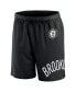 Фото #2 товара Men's Black Brooklyn Nets Free Throw Mesh Shorts