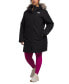 Plus Size Arctic Faux-Fur-Trim Hooded Coat