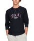 ფოტო #1 პროდუქტის Men's Thermal Logo Long-Sleeve Pajama Shirt