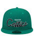 Men's Kelly Green Boston Celtics Evergreen Script Side Patch 9Fifty Snapback Hat