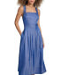 ფოტო #8 პროდუქტის Women's Square-Neck Sleeveless Denim Dress