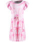 ფოტო #1 პროდუქტის Big Girls Spring Splash Tie-Dyed Tiered Dress, Created for Macy's