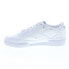 Фото #10 товара Reebok Club C 85 X U Mens White Leather Lace Up Lifestyle Sneakers Shoes