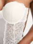 Фото #2 товара Fashion Forms lace backless strapless bridal body in white