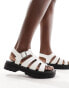 schuh Tobin fisherman sandals in white