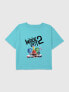 Фото #1 товара Kids Inside Out 2 Logo Graphic Boxy Crop Tee