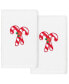 Фото #2 товара Christmas Candy Canes Embroidered 100% Turkish Cotton Hand Towel