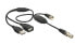 Фото #2 товара Delock 13006 - 0.22 m - RG-174 - 1 x IEC female - 1 x IEC plug - 1 x USB 2.0 Type-A female - 1 x USB 2.0 Type-A male - Black