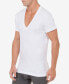 Фото #3 товара Men's Slim-Fit Deep V-Neck 3 Pack Undershirt