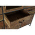 Фото #5 товара Дисплей-стенд DKD Home Decor Металл Стеклянный древесина акации Переработанная древесина 135 x 40 x 120 cm