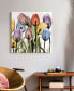 Tulip Scape x-ray II Frameless Free Floating Tempered Glass Panel Graphic Wall Art, 24" x 24" x 0.2"
