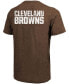 Фото #2 товара Cleveland Browns Tri-Blend Pocket T-shirt - Brown