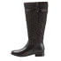 Trotters Lyra T1658-009 Womens Black Leather Zipper Knee High Boots 9.5