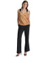 ფოტო #3 პროდუქტის Women's Crinkled V-Neck Sleeveless Top