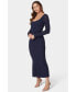 ფოტო #4 პროდუქტის Women's Longsleeve Crochet Midi Sun Dress