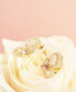 ფოტო #4 პროდუქტის Gold-Tone Crystal & Imitation Pearl Butterfly Stud Earrings