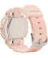 ფოტო #3 პროდუქტის Women's Analog-Digital Blush Resin Strap Watch 43.4mm