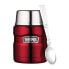 Style The food thermos with a spoon and a cup - red 470 ml