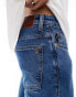 Фото #3 товара BOSS Orange delaware slim denim jeans in midwash blue