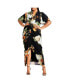 Фото #1 товара Plus Size Braelynn Print Maxi Dress