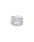 ფოტო #1 პროდუქტის Twist Wrap Rhodium Plated Ring