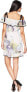 CeCe Women's 246931 Classie Ruffle Cold Shoulder Tropical Dress Size 2