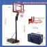 Фото #5 товара Баскетбольный стенд costway Basketballständer höhenverstellbar - универсальный 10 уровневый, высота до 3,1 м