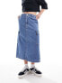 Фото #7 товара Levi's cargo midi denim skirt in blue