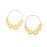 Фото #1 товара INK + ALLOY Maeve Floral Wrapped Hoop Brass