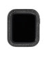 Women's Black Alloy Protective Case with Black Crystals designed for 45mm Apple Watch®