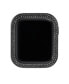 ფოტო #1 პროდუქტის Women's Black Alloy Protective Case with Black Crystals designed for 45mm Apple Watch®