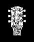 ფოტო #3 პროდუქტის Women's Premium Word Art Flowy Guitar Head Music Genres Tank Top