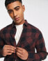 New Look buffalo check shirt in brown check