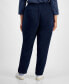 Фото #2 товара Women's Mid Rise Drawstring-Waist Fleece Pant, XS-5X, Created for Macy's