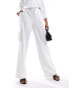 French Connection white combat cargo trouser in white