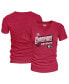ფოტო #4 პროდუქტის Women's Red Georgia Bulldogs 2022 SEC Football Conference Champions Locker Room V-Neck T-shirt