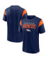 Фото #1 товара Men's Navy Denver Broncos Home Stretch Team T-shirt