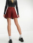 Фото #3 товара French Connection belted linen blend shorts in rust