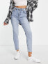 Фото #7 товара Bershka comfort fit mom jean in light blue