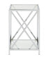 Фото #4 товара Oxford Chrome End Table with Shelf